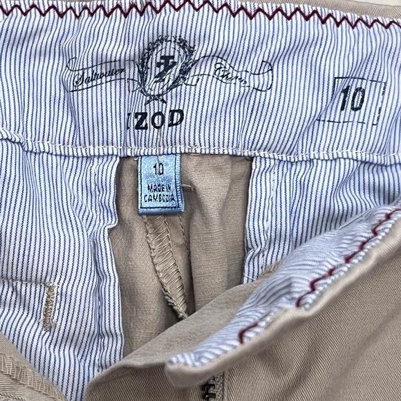 IZOD WIDE LEG TAN PANTS SIZE 10 - Picture 2 of 8